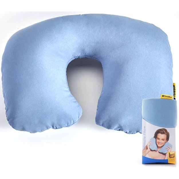 Travel Blue Ultimate pripučiama kaklo pagalvė, mėlyna
