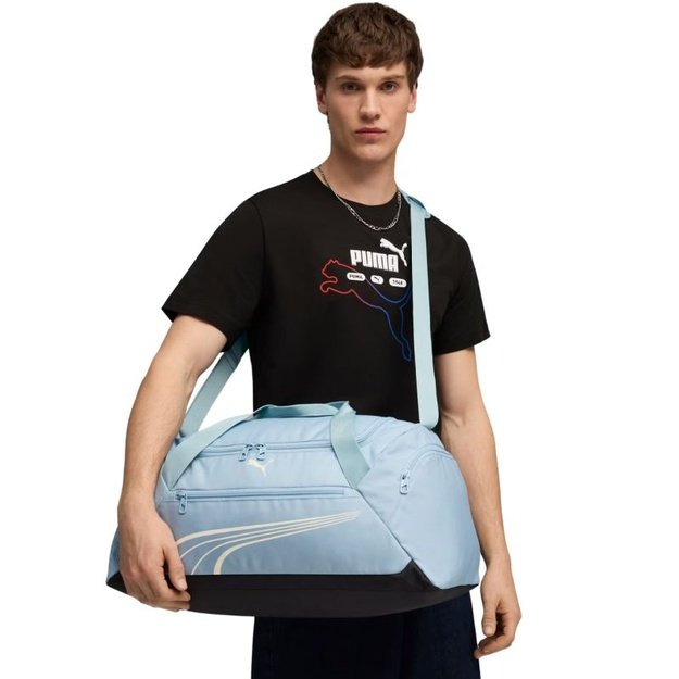 Puma Fundamental Small sportinis krepšys, 34 l, šviesiai mėlynas
