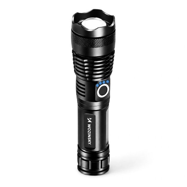 Wozinsky WLT-15W taktinis žibintuvėlis, 1500 lm, juodas