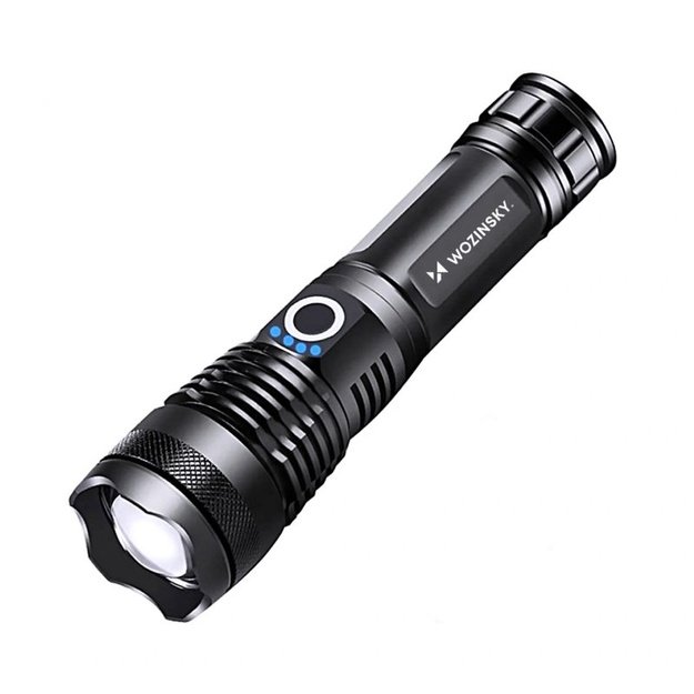 Wozinsky WLT-15W taktinis žibintuvėlis, 1500 lm, juodas