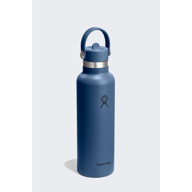 Hydro Flask Standard Mouth termo gertuvė su šiaudeliu, 621 ml, mėlyna