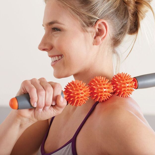 Gaiam masažuoklis su 3 judančiais voleliais 58255 7