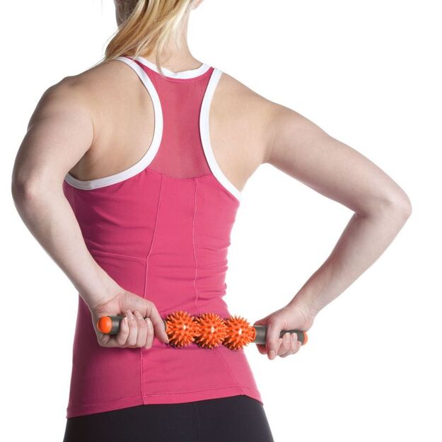 Gaiam masažuoklis su 3 judančiais voleliais 58255 2