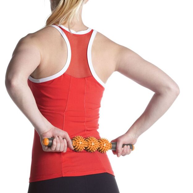Gaiam masažuoklis su 3 judančiais voleliais 58255 9