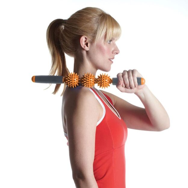 Gaiam masažuoklis su 3 judančiais voleliais 58255 8