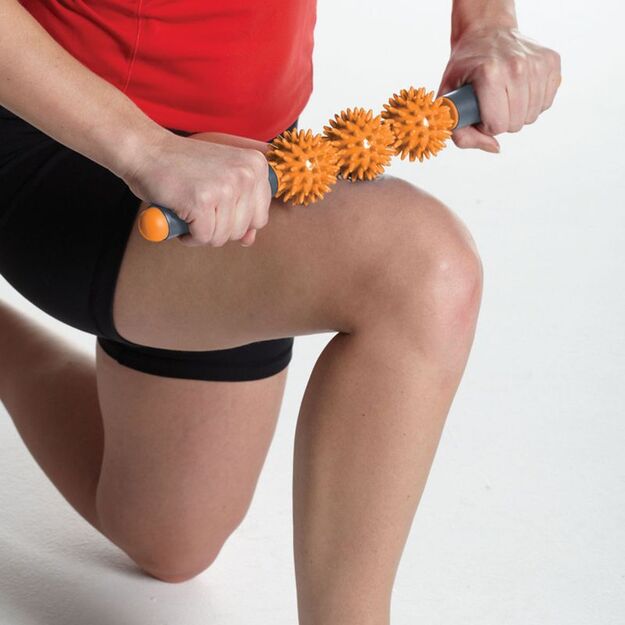 Gaiam masažuoklis su 3 judančiais voleliais 58255 10