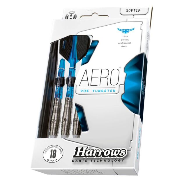 Harrows Aero Softip strėlytės – 90% tungsten 16