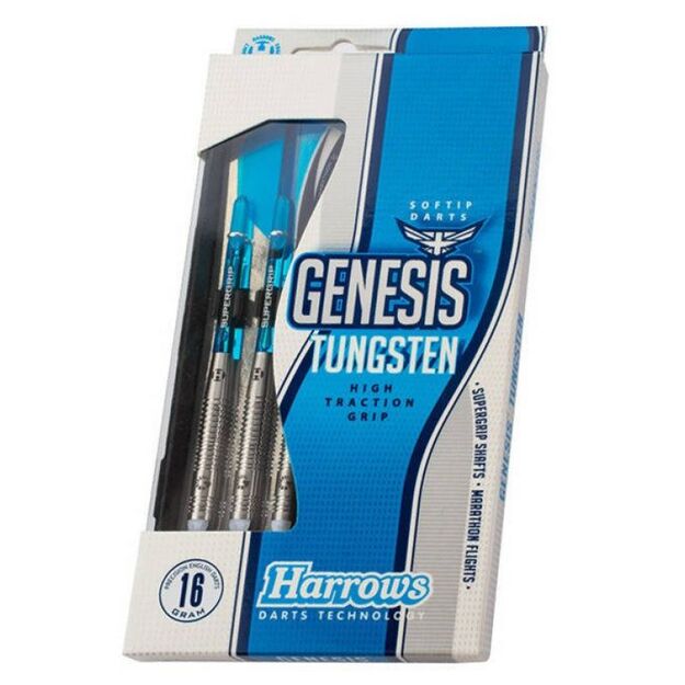 Harrows Genesis Tungsten Softip smiginio strėlytės 1
