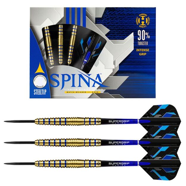 Harrows Spina Gold 90% steeltip strėlytės 1