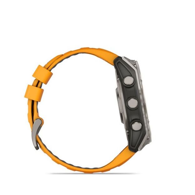 Garmin Fenix 8 AMOLED Sapphire Titanium Spark Orange sportinis laikrodis 5
