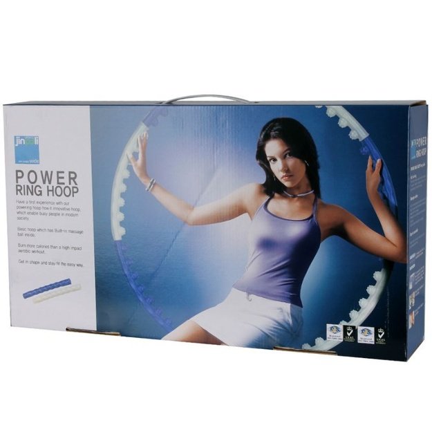 Jinpoli SMJ Power Ring masažinis gimnastikos lankas, 97 cm