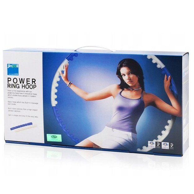 Jinpoli SMJ Power Ring masažinis gimnastikos lankas, 97 cm