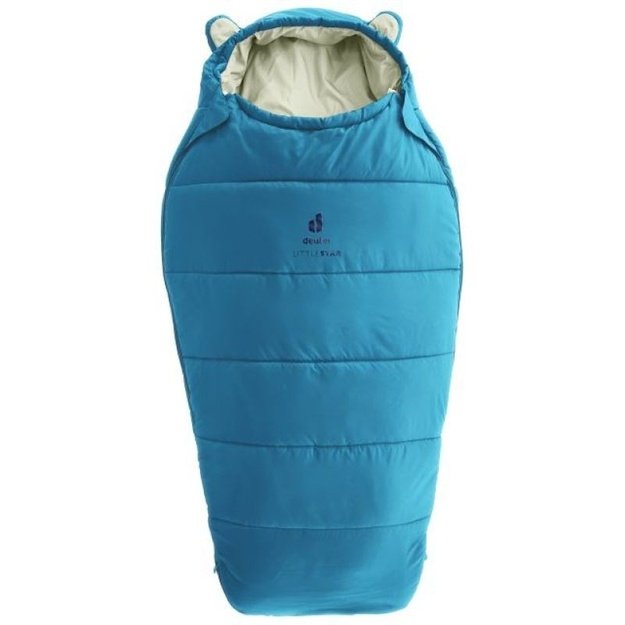 Deuter Little Star vaikiškas mumijos formos miegmaišis (95–130 cm), bangų mėlynos ir smėlio spalvos