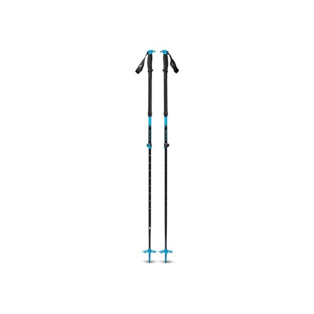 Black Diamond Expedition Ski Poles 155 cm slidinėjimo lazdos, juodos / mėlynos
