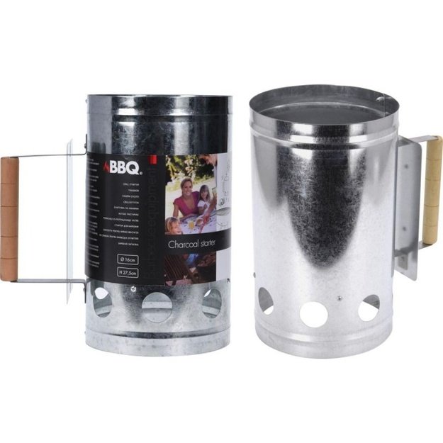 Grilio užkūrimo kaminėlis BBQ Line 27,5 cm su medine rankena