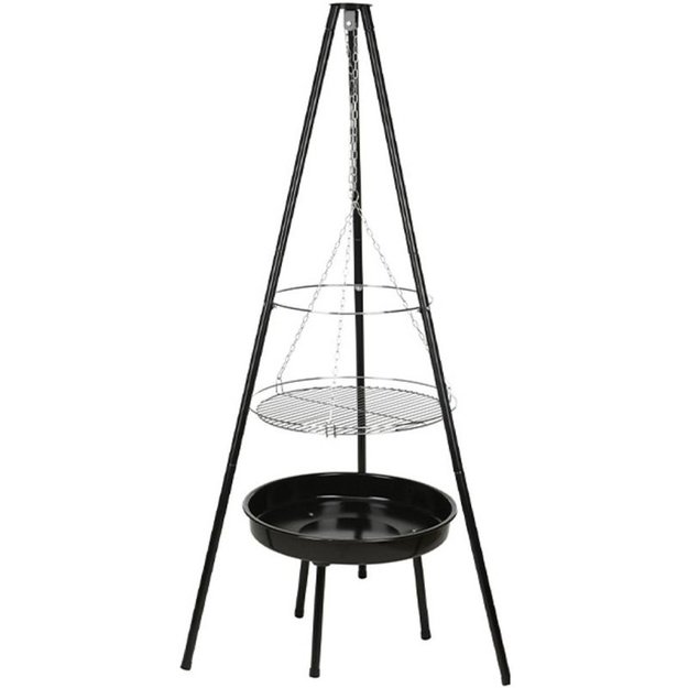 Pakabinamas sodo grilis ant trikojo BBQ Line 52 cm