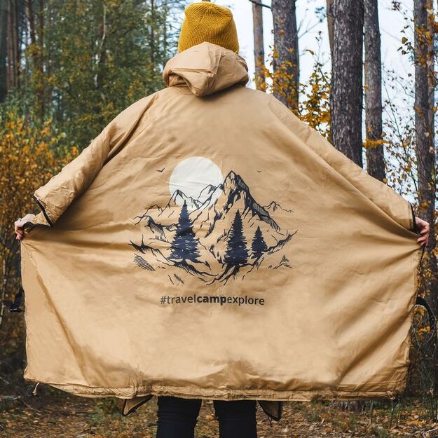 „Offlander“ plonas pončas su USB šildymu 8