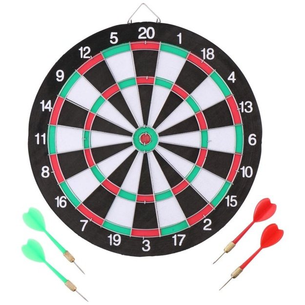 Kartoninis smiginio taikinys su 6 strėlytėmis, 45 cm