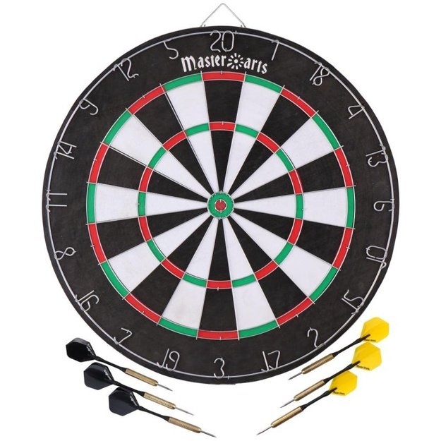 Kartoninis smiginio taikinys su 6 strėlytėmis, 45 cm