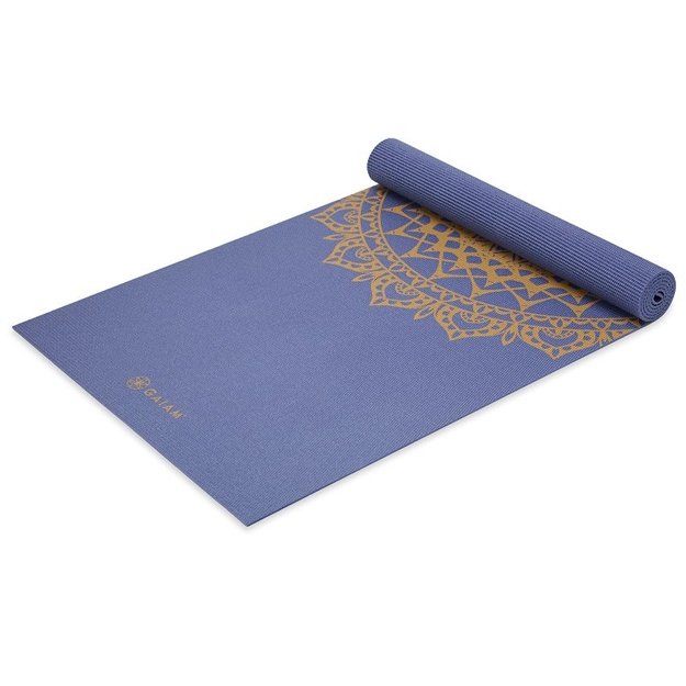 Gaiam Marrakesh jogos kilimėlis, 5 mm, tamsiai mėlynas