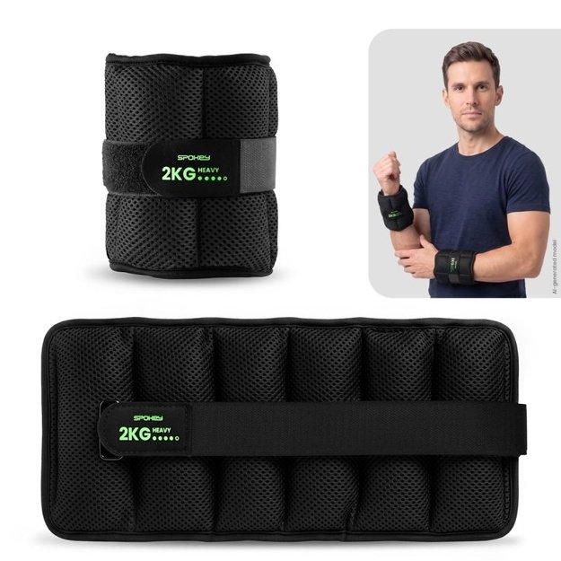 Spokey ACTIVE FORM riešų ir kulkšnių svarmenys, 2 x 2 kg