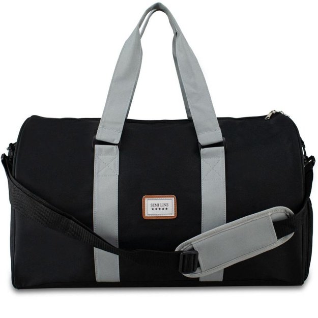 Semi Line sportinis krepšys, 52 x 27 x 30 cm, juodas