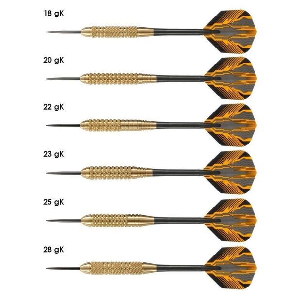 Harrows Club Brass Steeltip – tiksliai pagamintas bronzinis korpusas 2