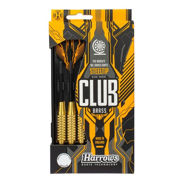 Harrows Club Brass Steeltip – tiksliai pagamintas bronzinis korpusas