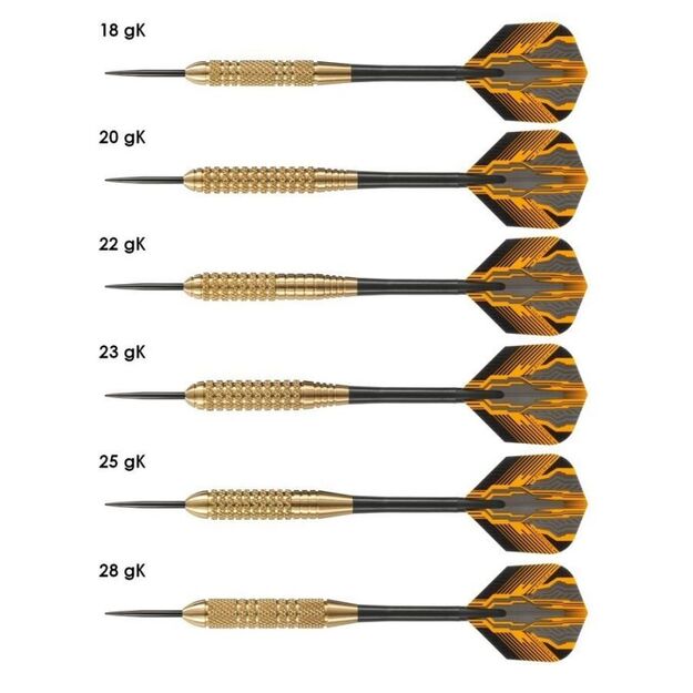 Harrows Club Brass Steeltip – tiksliai pagamintas bronzinis korpusas 6