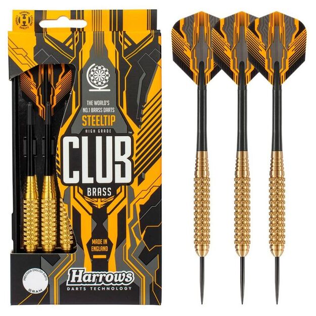Harrows Club Brass Steeltip – tiksliai pagamintas bronzinis korpusas 4