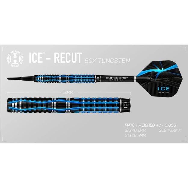 Harrows ICE Recut 90% Softip – volframo smiginiai 5