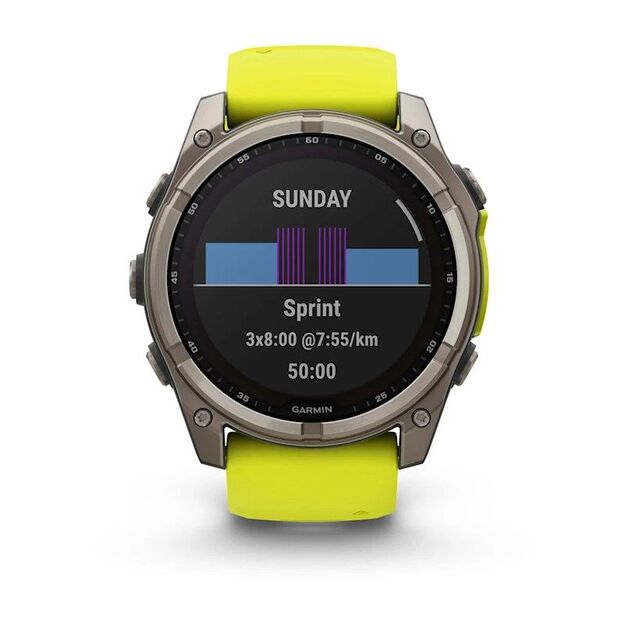 Garmin Fenix 8 Solar Sapphire Titanium sportinis GPS laikrodis 2