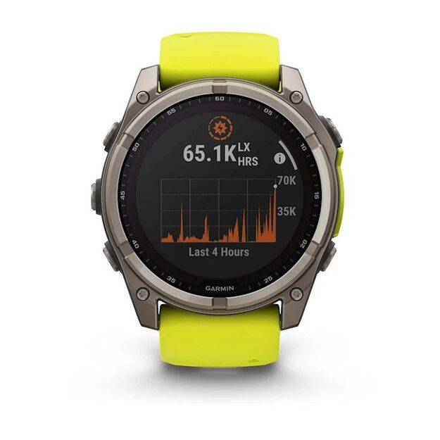 Garmin Fenix 8 Solar Sapphire Titanium sportinis GPS laikrodis 4