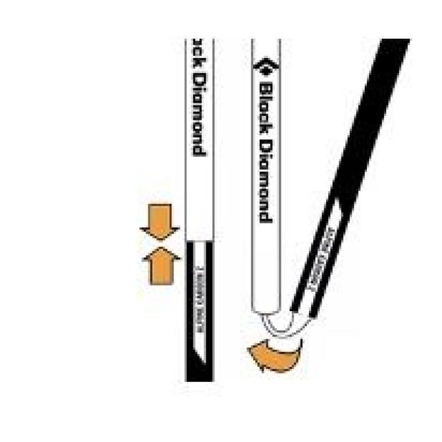 Black Diamond DISTANCE FLZ PEWTER trekingo lazdos  5