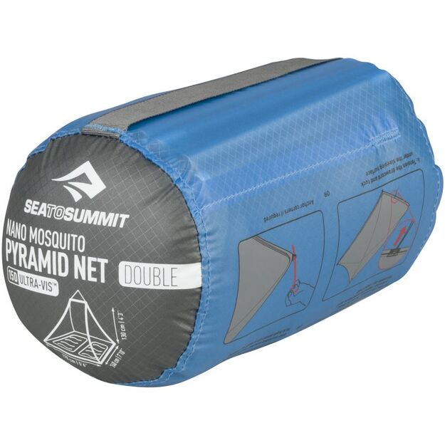 Permetrinu apdorotas kelioninis tinklas Nano Mosquito Pyramid Net 13