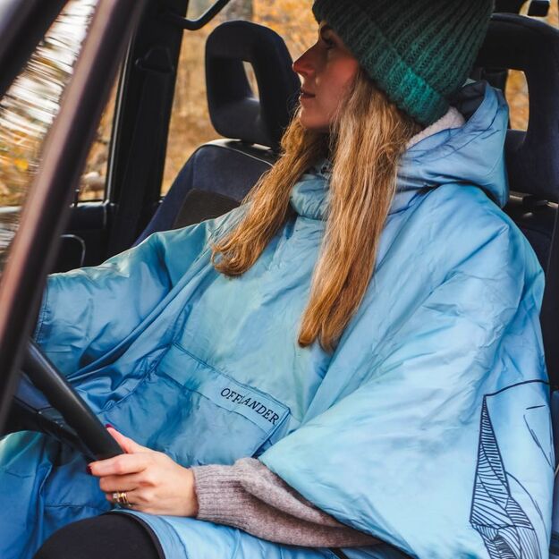 „Offlander“ storas pončas su USB šildymo  14