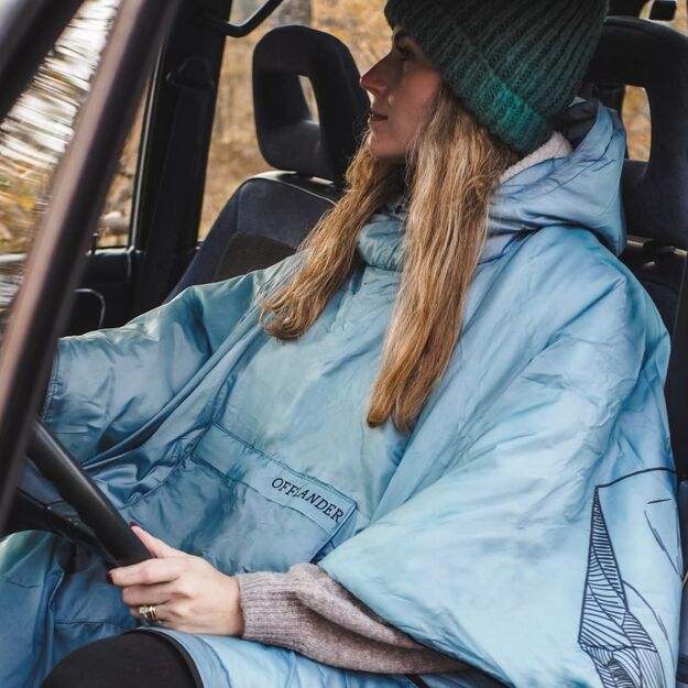 „Offlander“ storas pončas su USB šildymo  1