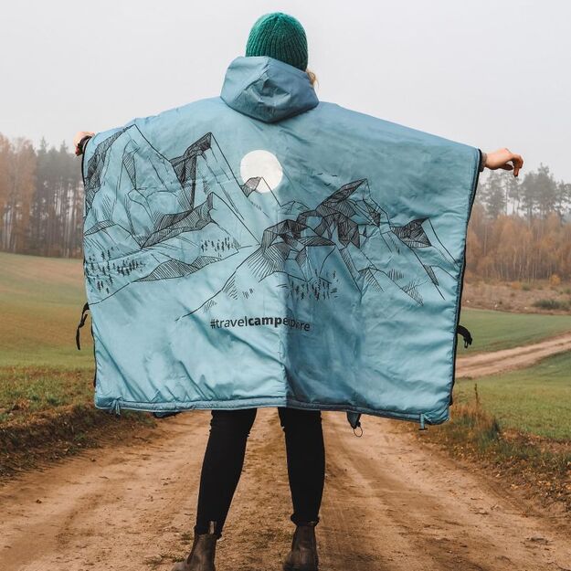 „Offlander“ storas pončas su USB šildymo  16