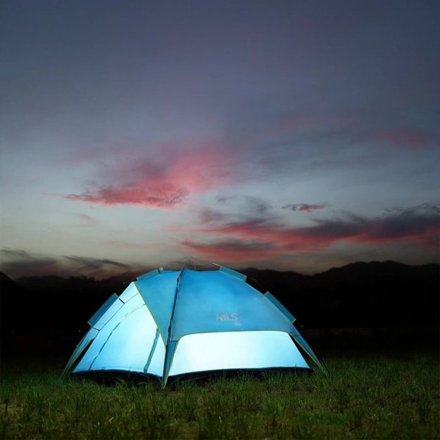 NILS CAMP Shadow Tent paplūdimio palapinė – mėlyna