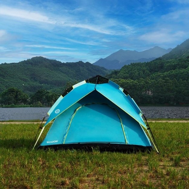 NILS CAMP Shadow Tent paplūdimio palapinė – mėlyna