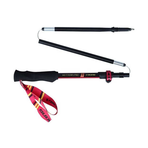 Viking Kettera Pro Lady trekingo lazdos, juodos ir rožinės
