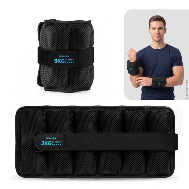 Spokey ACTIVE FORM riešų ir kulkšnių svarmenys, 2 x 3 kg