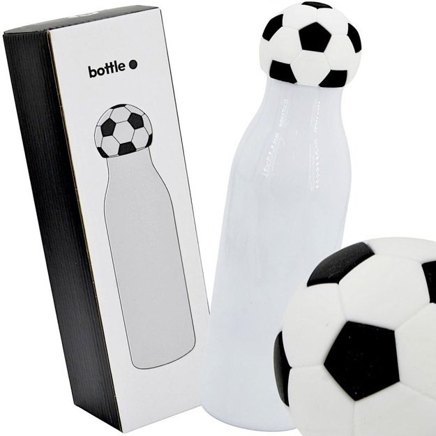 Stamina termo gertuvė su futbolo kamuolio kamšteliu, 550 ml, balta