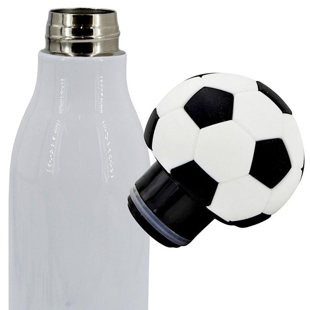 Stamina termo gertuvė su futbolo kamuolio kamšteliu, 550 ml, balta