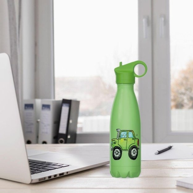 Maestro vaikiška termo gertuvė su šiaudeliu, 400 ml
