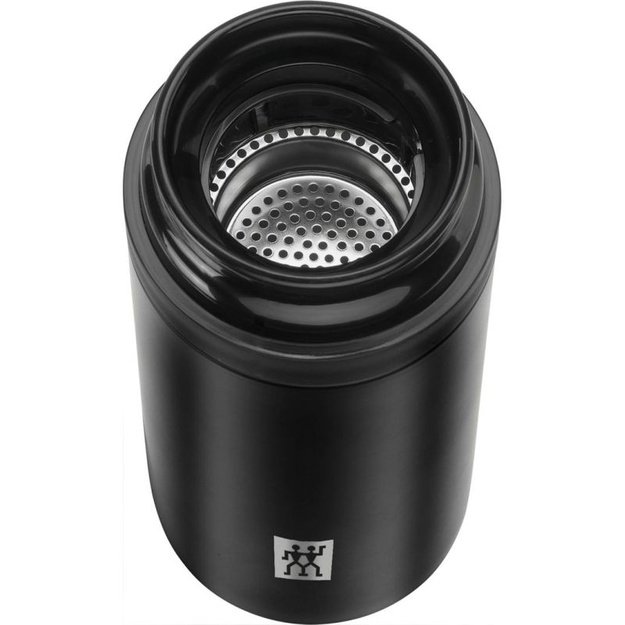 Zwilling Thermo termo gertuvė su arbatos sieteliu, 420 ml, juoda