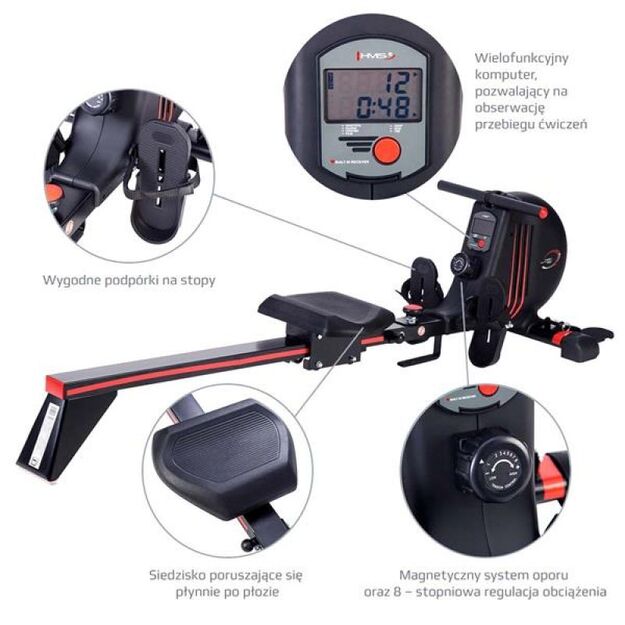 HMS ZM1502 magnetinis irklavimo treniruoklis 92