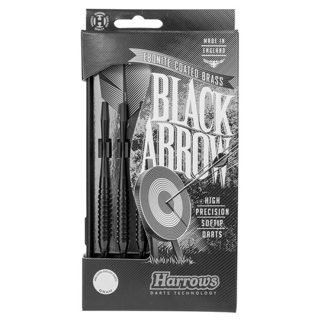 Harrows Black Arrow Softip – pusiau profesionalūs smiginiai su žalvario korpusu 8