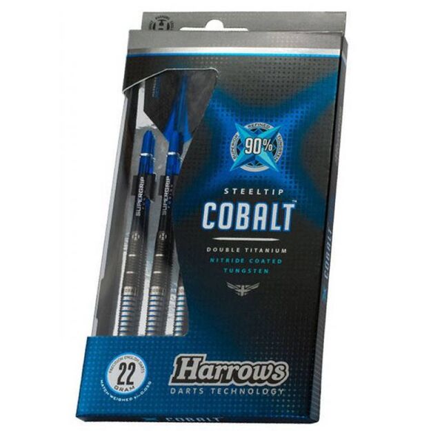 Harrows COBALT 90% Steeltip – profesionalūs 90 % volframo smiginiai