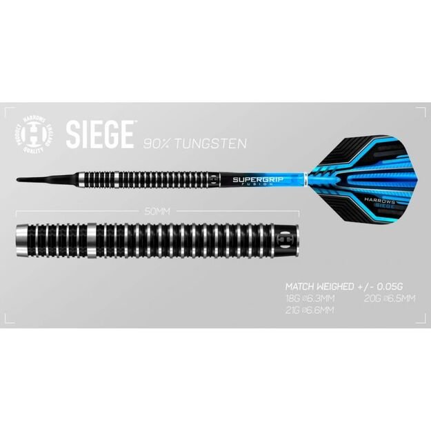 Harrows Siege 90% Softip – 90 % volframo smiginiai 3